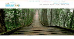 Desktop Screenshot of easthimalayatour.com